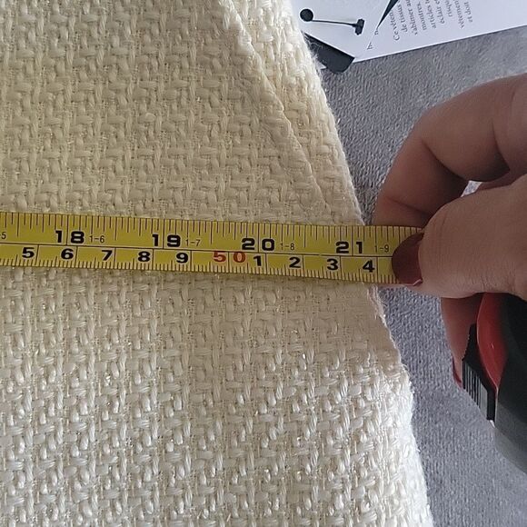 Guess button belted tweed shorts # tweed #fall # spring # light beige - Picture 9 of 11